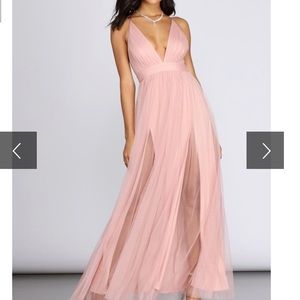 pink prom dress